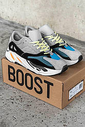 Чоловічі та жіночі кросівки Adidas Yeezy Boost 700 Wave Runner Solid Grey Адідас Ізі Буст 700 різнокольорові