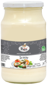 Майонезний соус 67% "До посту" 770 г ТМ Кухар Рішельє