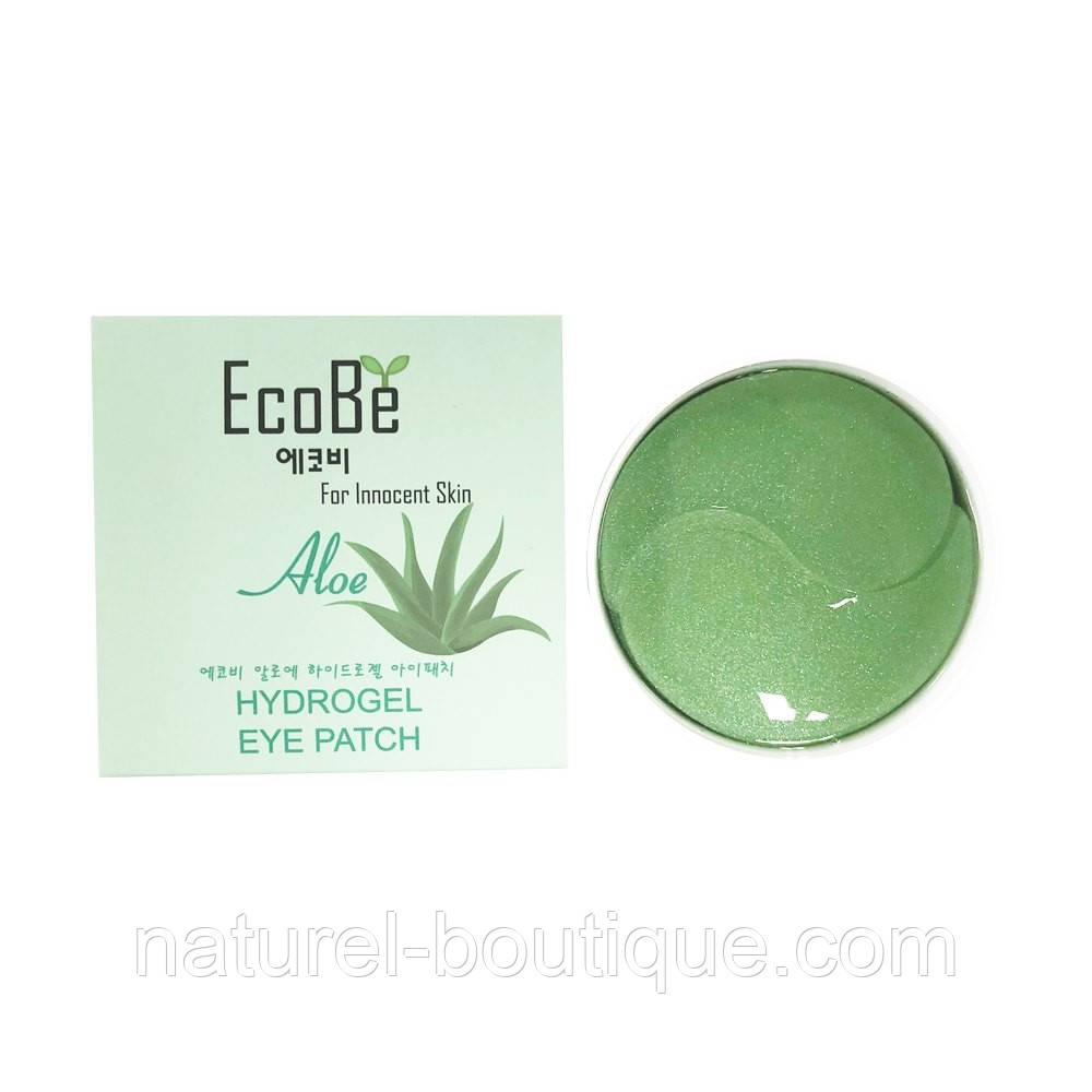 Гідрогелеві патчі під очі Ekel Eco Be ALOE HYDROGEL EYE PATCH з алое вера, фото 1