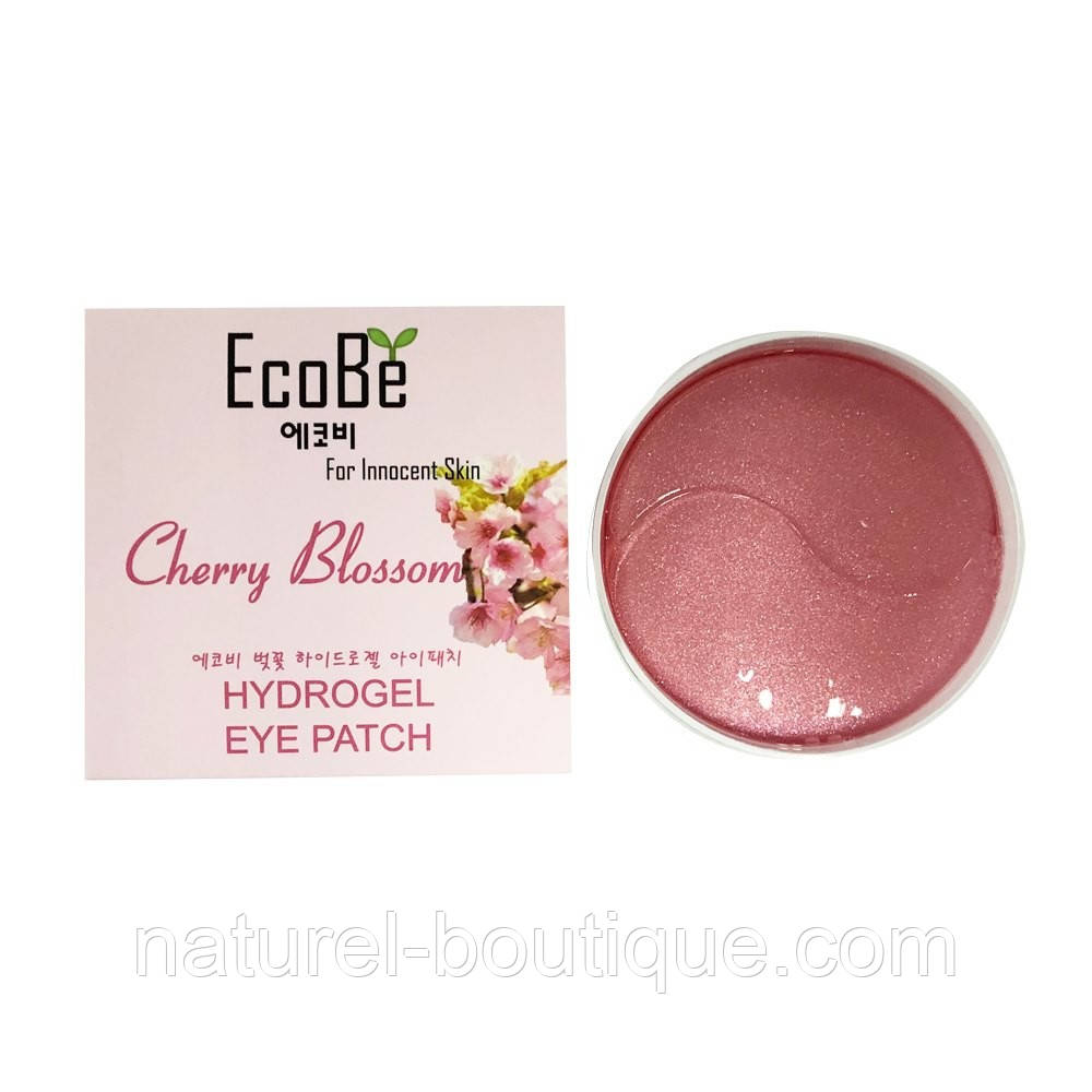 Гідрогелеві патчі під очі Ekel Eco Be Cherry Blossom HYDROGEL EYE PATCH з екстрактом вишні