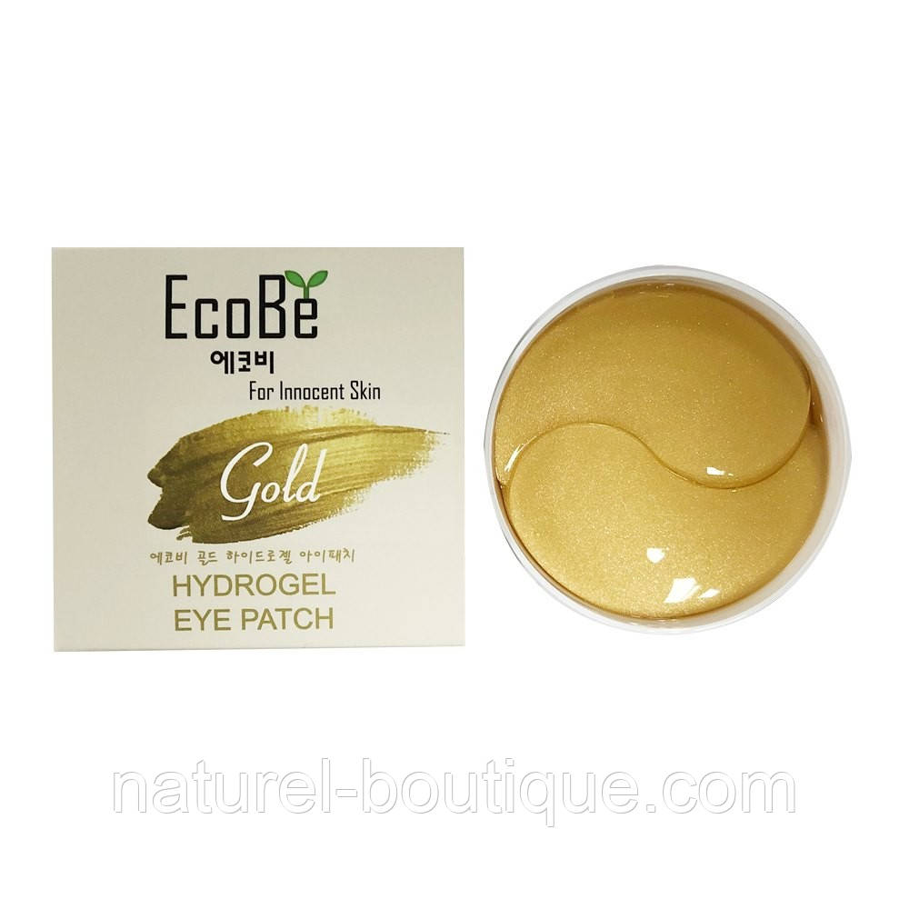 Гідрогелеві патчі під очі Ekel Eco Be GOLD HYDROGEL EYE PATCH, фото 1