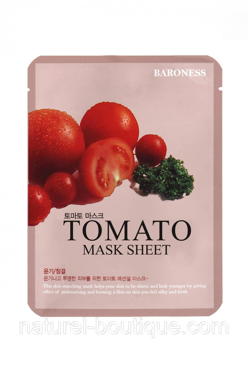 Тканинна маска з екстрактом томату Baroness Tomato Mask Sheet, фото 1