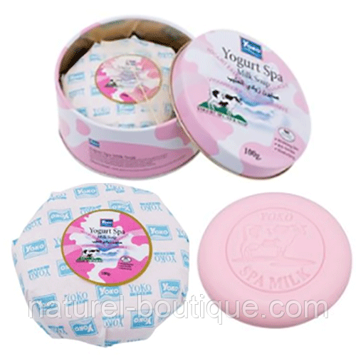 Мило косметичне Yoko Yogurt Spa Milk Soap з протеїнами йогурту та молока 100 г, фото 1