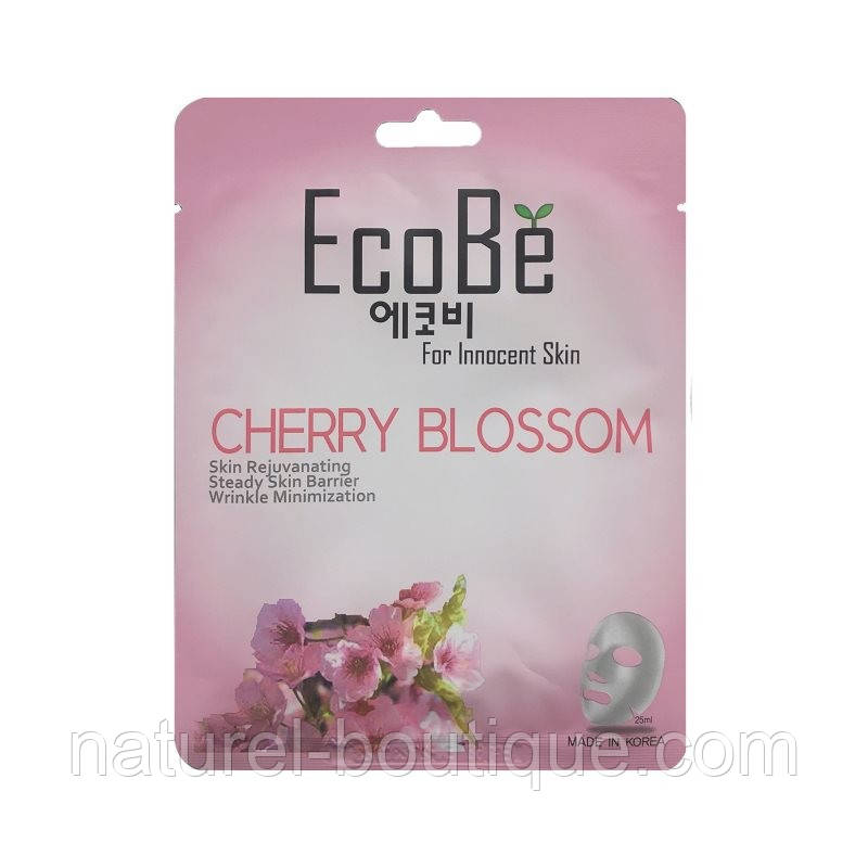 Тканинна маска для обличчя EcoBe Cherry Blossom Mask