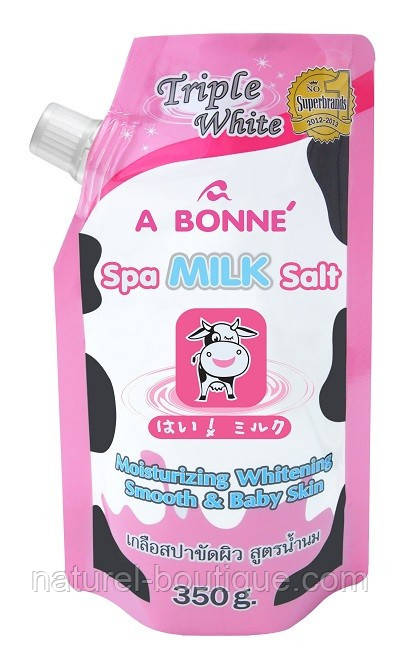 Скраб-соль для тіла A BONNE SPA Milk Salt з молочними протеїнами 350г, фото 1