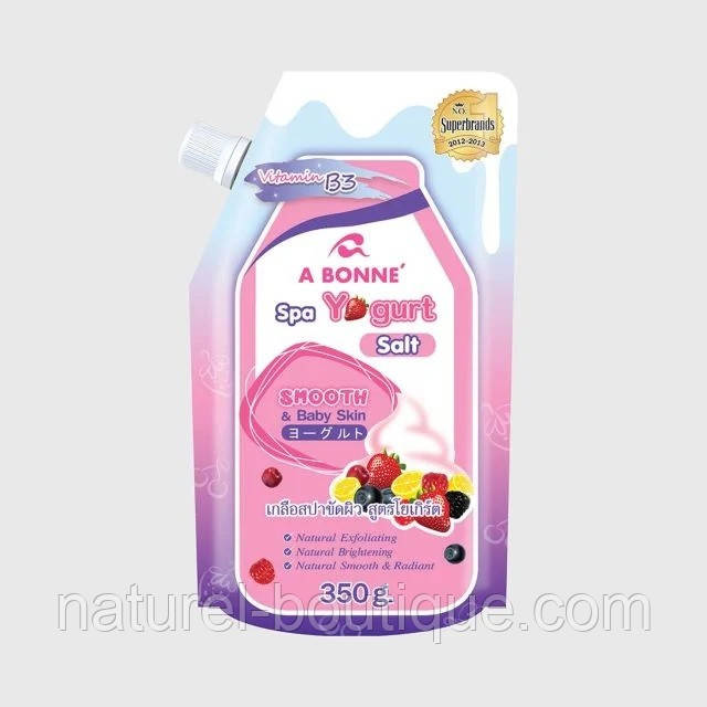 Скраб-соль для тіла A BONNE SPA Yogurt Salt з протеїнами йогурту 350 г