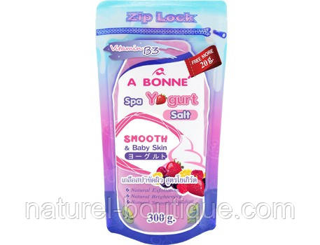 Скраб-соль для тіла A BONNE SPA Yogurt Salt з протеїнами йогурту 320 г