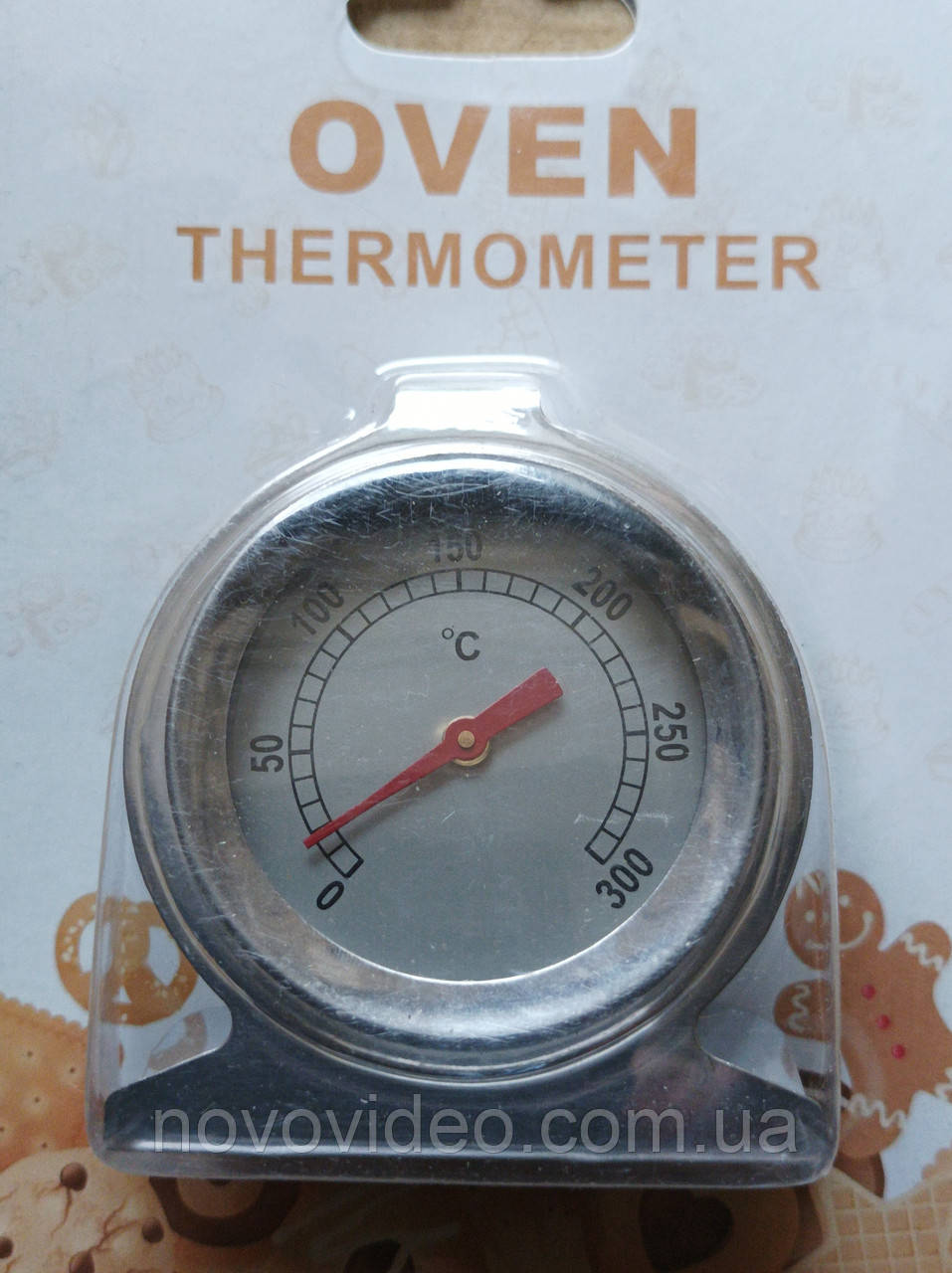 Термометр високотемпературний, механічний для печі, духовки до +300 грд
