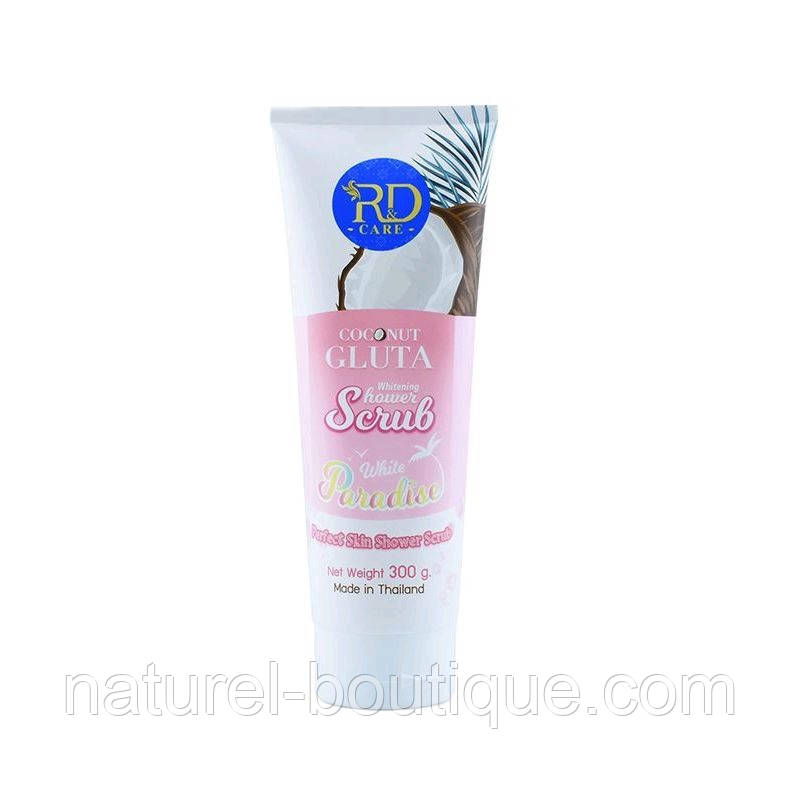 Скраб-соль для душу R&D Care Coconut Gluta Whitening Shower Scrub