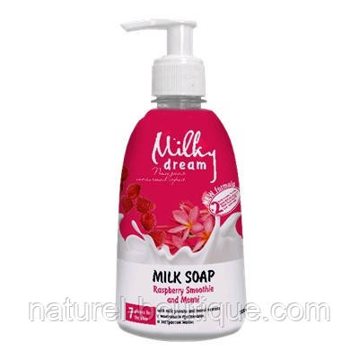 Рідке крем-мило Milky Dream Малинове смузі та моной флакон 500 мл NEW, фото 1