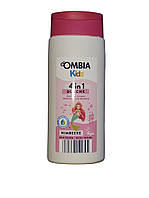 Дитячий шампунь без сліз з ароматом малини 4в1  Ombia Dusche & shampoo for Kids  300 мл
