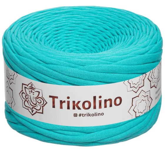 TRIKOLINO (Тріколіно) 7-9 мм 100 м бірюзовий (Трикотажна пряжа, нитки для в'язання)