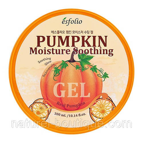 Гель для обличчя та тіла Esfolio Pumpkin moisture soothing gel з екстрактом гарбуза, фото 1