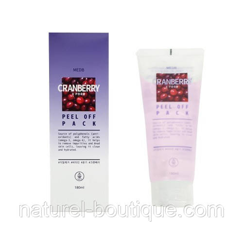 Маска-плівка MED B Cranberry X Pore Peel Off Pack з екстрактом журавлини