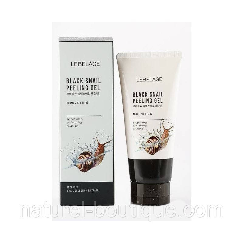 Гель-пілінг для обличчя Lebelage Black Snail Peeling Gel
