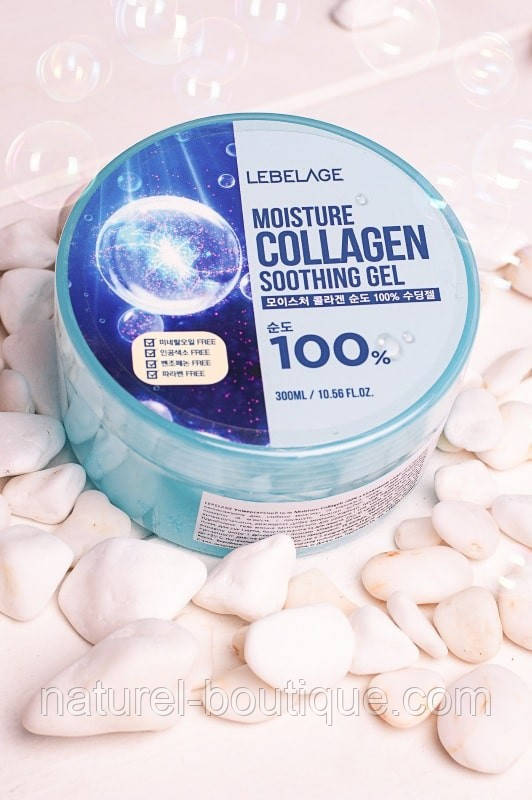 Універсальний гель Lebelage Moisture Collagen Soothing Gel з колагеном, фото 1