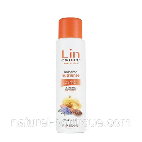 Бальзам-кондиціонер для волосся Parisienne Lin Exance Semi di Lino поживний з екстрактом льону