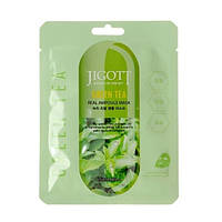 Маска тканевая для лица Jigott Grеen Tea Real Ampoule Mask с экстрактом зеленого чая