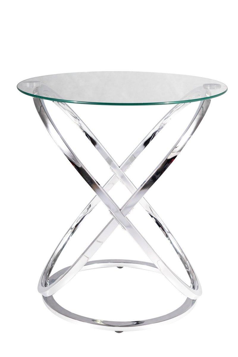 Журнальний столик EOS C прозорий/хром д.50, фото 1