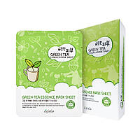 Маска тканевая для лица Esfolio Pure Skin Green Tea Essence Mask Sheet с зеленым чаем