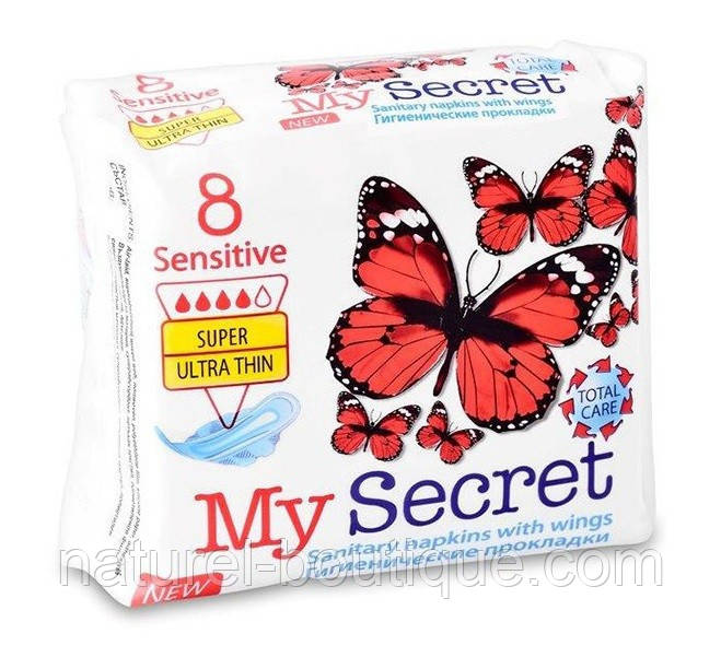 Гігієнічні прокладки My Secret Sensitive Super 4 (8 шт.)