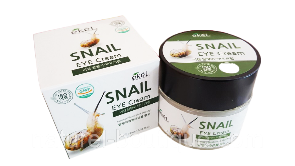 Крем Ekel для очей SNAIL EYE CREAM з муцином равлика 70 мл, фото 1