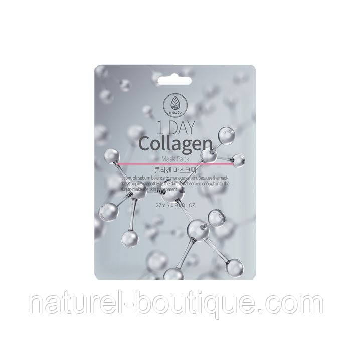 Маска тканинна для обличчя MED B з колагеном, фото 1