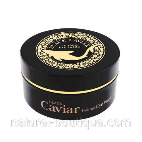 Гідрогелеві патчі під очі Esfolio Black Caviar Hydrogel Eye Patch з чорною ікрою