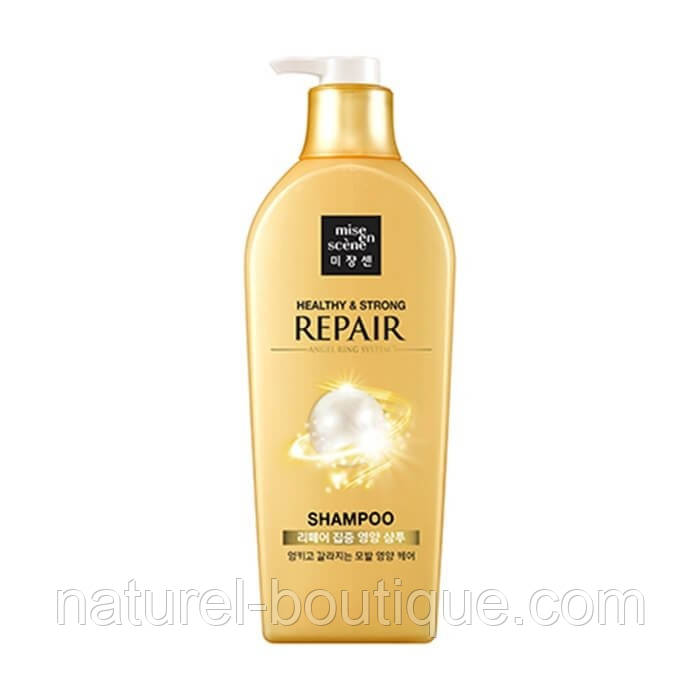 Шампунь для волосся Mise en Scene Pearl Healthy Strong Repair для живлення та відновлення 780 мл, фото 1