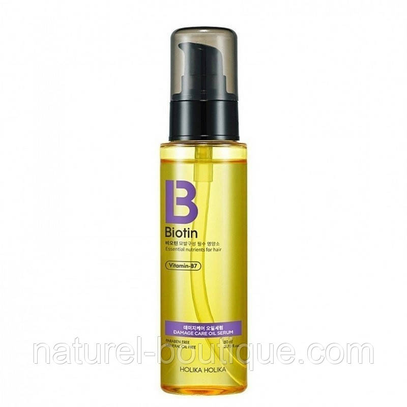 Сироватка олійна для пошкодженого волосся Holika Holika Biotin DamageCare Oil Treatment, фото 1