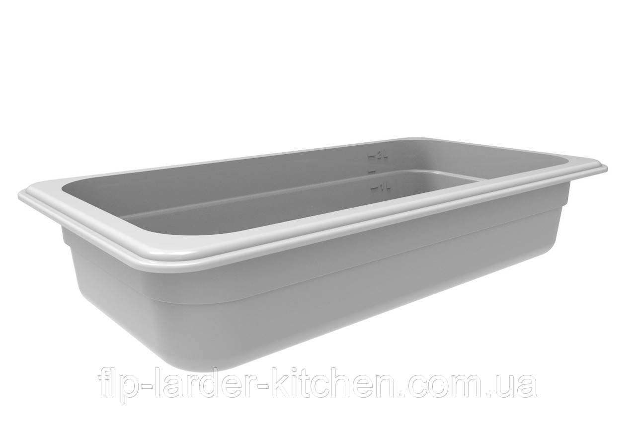 Гастроємність GN 1/3-65 Полікарбонат Білий, фото 1