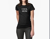 Женская футболка Крутая мама Cool mom для мамы