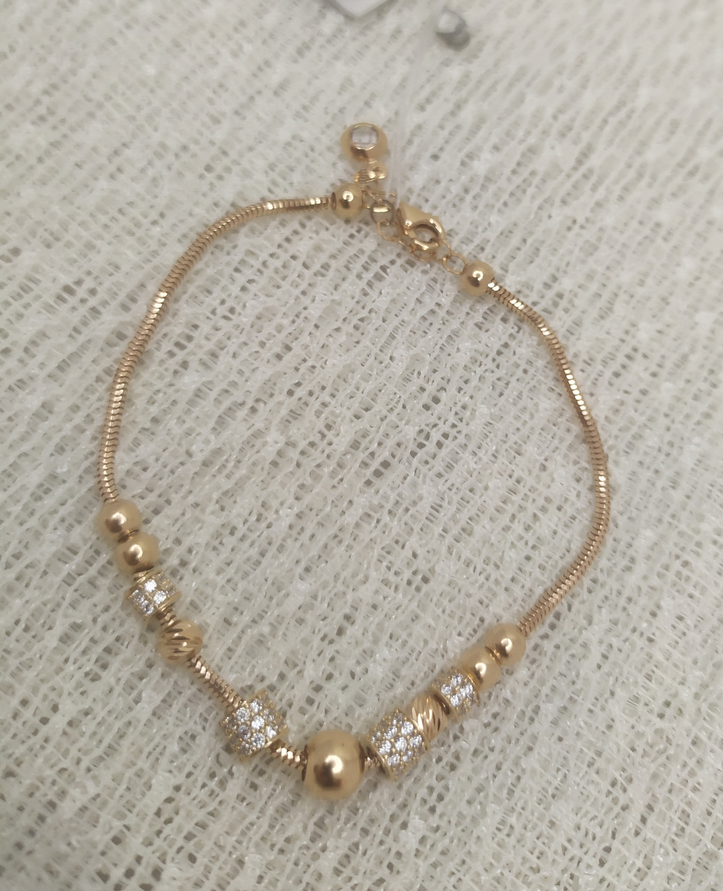 Золотий браслет 585 проби "панд❤️ра", фото 1