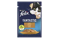 Purina Felix Fantastic (Феликс Фантастик) консервований корм для котів з індичкою у желе, 85 гр.