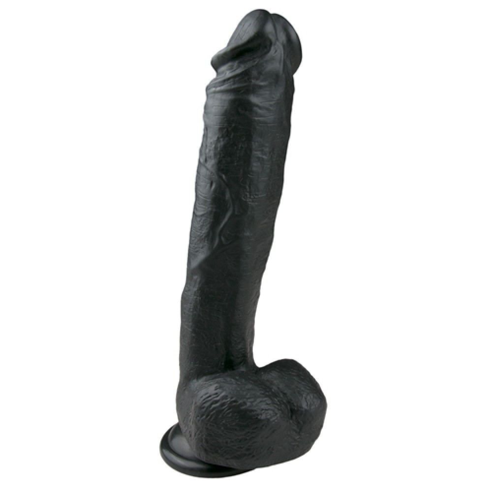 Чорний фалоімітатор Realistic Dildo EasyToys 26,5см