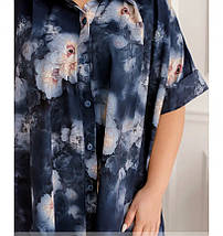 Яскравий жіночий костюм-двійка Сорочка+Штани, тканина "Софт" 50, 52, 54. 56, 58, 60, 62 розмір 50, фото 3