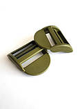 Пряжка трищілинна 25мм, Хакі олива №6, фото 4