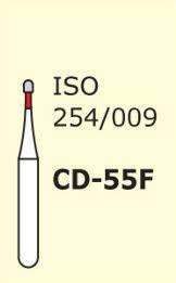 Стоматологічний бор CD — 55F,форма олива, коротка ніжка, Sharp