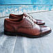 Стильні броги рудого кольору 43 розмір, фото 5