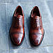 Стильні броги рудого кольору 43 розмір, фото 2