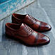 Стильні броги рудого кольору 43 розмір, фото 6