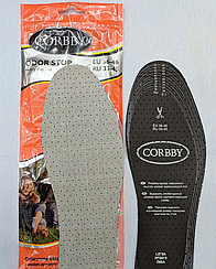 Шкіряні демисезонні устілки для взуття Corbby Unleder мультирозмірні 35-45