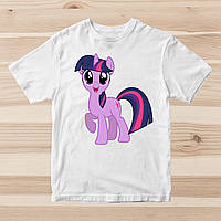 Футболка с принтом "My Little Pony. Понивиль. Pony. Сумеречная Искорка. Twilight Sparkle" Push IT