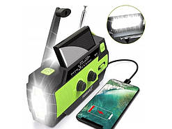 Радіо MD-090P (Feegar OZE 2 PRO) 4000 mah павербанк/динамо. Сонячна панель, ліхтарик на 4 режими !