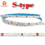 Світлодіодна стрічка s-type 12V, 2835, 60 led/m, 4.8W, IP20, 6000K – білий холодний. Гарантія – 12 місяців, фото 3