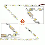 Світлодіодна стрічка s-type 12V, 2835, 120 led/m, 8W, IP20, 6000K – білий холодний. Гарантія – 12 місяців, фото 4