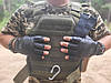 Рукавички тактичні шкіряні без пальців TACTIGEAR PS-8801 Patrol Black L, фото 7