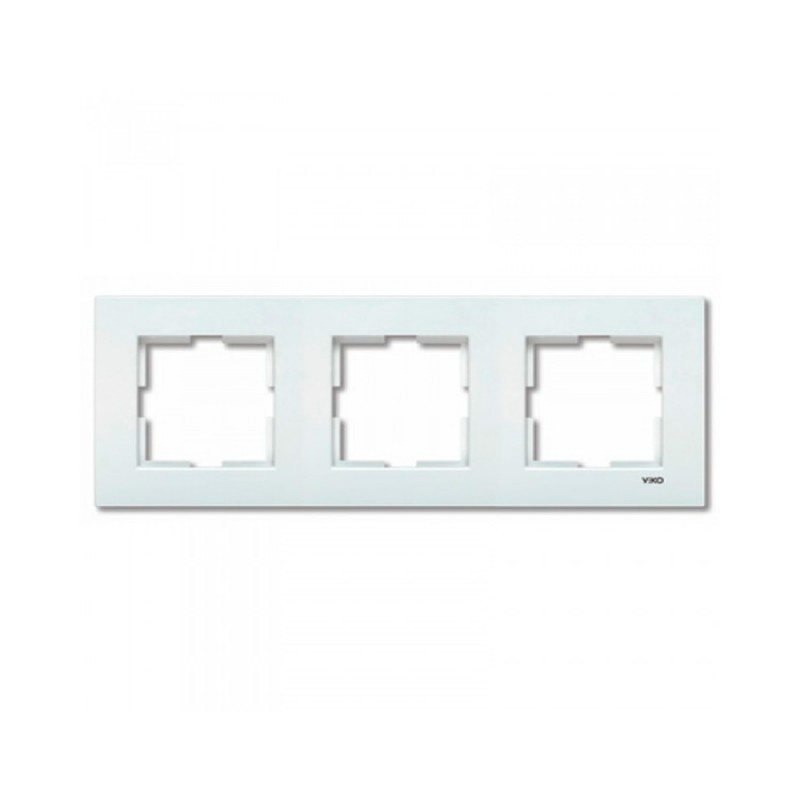 Рамка 3-місна горизонтальна KARE (білий) (арт. 90960202), фото 1