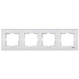 Рамка 4-місна горизонтальна KARE (білий) (арт. 90960203), фото 1