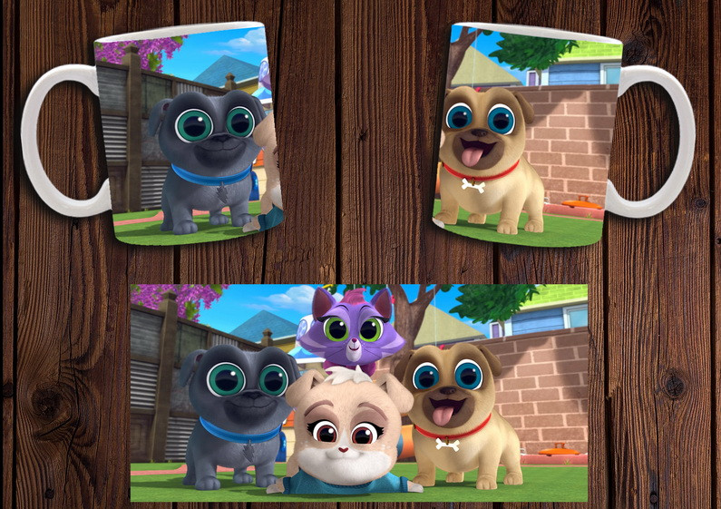 Чашка "Мопсики-приятелі" / Кружка Puppy Dog Pals №3